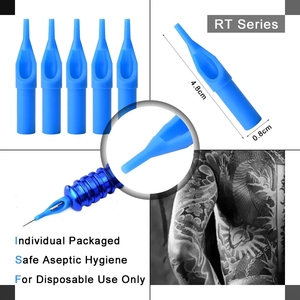 Punta de aguja de tatuaje desechable esterilizada <span class=keywords><strong>RT</strong></span> DT FT embalaje independiente <span class=keywords><strong>para</strong></span> cartuchos de tatuaje <span class=keywords><strong>agujas</strong></span> tapas de boca de plástico suministros - Product Image 3