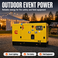 Groupe électrogène diesel insonorisé Cummins 25 kVA triphasé 400 V 50/60 Hz pour alimentation de secours