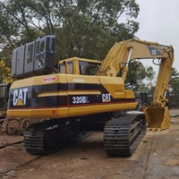 Excavatrice sur chenilles hydraulique Caterpillar 320 d'occasion 2024, poids opérationnel 25 tonnes, haute performance, mini PLC, moteur, pompe, roulement