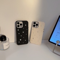Design à la mode ins Style galvanoplastie 3D perle Simple étui de téléphone portable pour iPhone 11 12 13 14 15 pro max X XS XR coque de téléphone