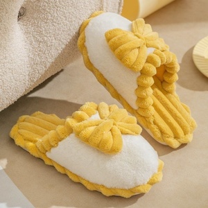 Zapatilla de invierno <span class=keywords><strong>para</strong></span> hombre y mujer, con lazo, piel esponjosa, peluda, <span class=keywords><strong>casa</strong></span>, interior, cálida - Product Image 6