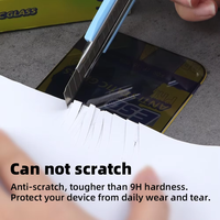 Verre de confidentialité anti-espion OVOG Super X en verre trempé ESD 9H pour Samsung A12, protection d'écran pour iPhone 16 Pro Max 17 Air 15 Plus