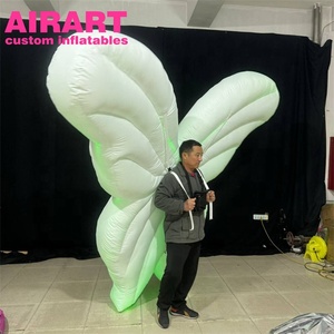 LED bianco gonfiabile angelo ala costume, gonfiabile farfalla costume per gli attori - Product Image 2