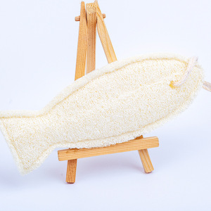 Toalla de Baño de Lufa Natural de Doble Grosor con Diseño de Dibujos Animados, Exfoliante para Niños - Product Image 4