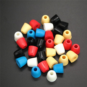 Embouts d'oreille en mousse à mémoire de forme, réduction du bruit de 4,5 mm pour écouteurs, noir, rouge, jaune, bleu, blanc - Product Image 1