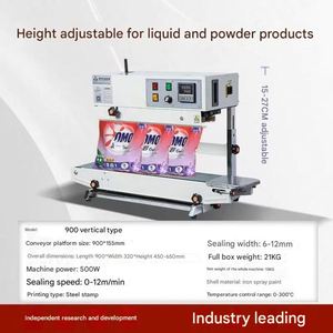 เครื่องซีลถุงพลาสติกแบบแนวตั้งอัตโนมัติ 110v 220v สำหรับบรรจุภัณฑ์อาหารแบบฟิล์มพลาสติกต่อเนื่องและเครื่องซีลแบบสายพาน - Product Image 6