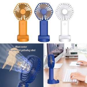 Smart Folding <b>Mini</b> Electric Handheld <b>Fan</b> Three-Speed Plastic Rechargeable Battery 2400mAh Portable Outdoor Hotel Household Use - Product Image 6