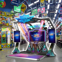 Machine de combat de danse d'arcade à grande échelle affichage visuel haute définition lumières LED immersives effets sonores jeu à pièces