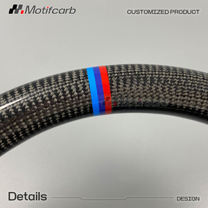 Volante de fibra de carbono personalizado para BMW 2006-2013 M3 E82 E88 E90 E91 E92 320d 330i 335i 135i 128i Coupé, mejora del interior del coche - Product Image 4