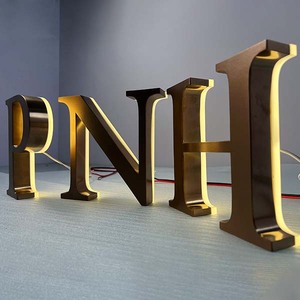 Nguồn Nhà Sản Xuất Thép Không Gỉ <span class=keywords><strong>LED</strong></span> Ánh Sáng Đăng Ánh Sáng up Letters 3D Chữ Cho Logo Của Công Ty Tên - Product Image 5