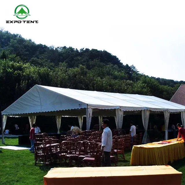 Tenda per tendone per matrimonio struttura in alluminio dimensioni personalizzate all'aperto per eventi festa tessuto trasparente spessore 100km/ora expotente CN;JIA