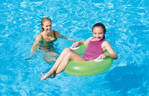 Bouée de natation adulte confortable en PVC <span class=keywords><strong>INTEX</strong></span> 59258 avec poignée colorée surdimensionnée, bouée épaissie pour enfant, design simple - Product Image 5