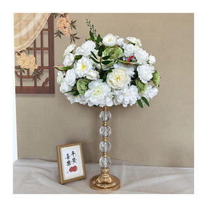 Large Luxury White Silk Rose Green Anthurium Flower Ball <b>Artificial</b> Floral Arrangement Christmas Halloween Graduation Decorative - Product Image 5