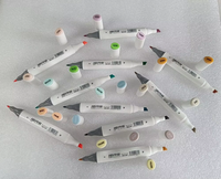 Marque privée IERS plume ronde écriture double face 300 couleurs disponibles ensemble de marqueurs d'art