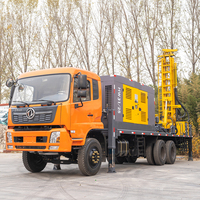 Foreuse Montée sur Camion pour Puits d'Eau et Forages de 100m, 300m, 500 Mètres avec Compresseur d'Air