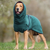 Manteau d'hiver matelassé extra épais pour chien, doublé de polaire avec capuche amovible pour grands chiens, vêtements de neige