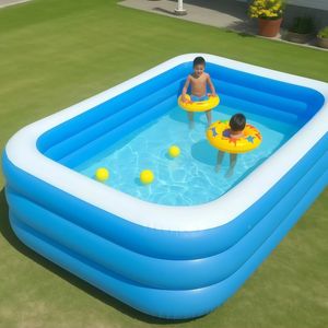 <span class=keywords><strong>Piscina</strong></span> familiar inflable <span class=keywords><strong>Rectangular</strong></span> cuadrada de plástico, <span class=keywords><strong>piscina</strong></span> de aire, jardín, patio trasero, <span class=keywords><strong>piscina</strong></span> inflable para <span class=keywords><strong>verano</strong></span> - Product Image 5