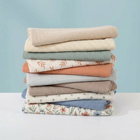 Couverture de bain pour bébé unisexe, respirante, en coton doux, couverture pour tout-petit, couverture en mousseline pour bébé, couverture pour nouveau-né