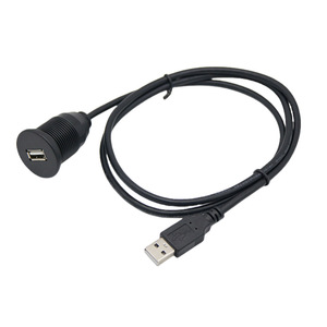 สายเคเบิล USB 2.0 แบบพอร์ตเดียว ตัวผู้-ตัวเมีย กันน้ำ สำหรับรถยนต์ มอเตอร์ไซค์ เรือ แผงหน้าปัด - Product Image 3