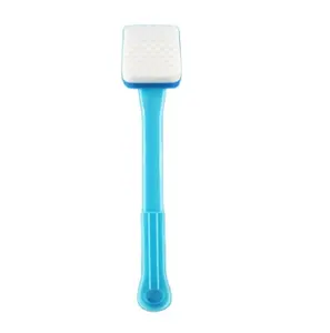 Меламиновая губка с длинной пластиковой ручкой белая волшебная губка или синяя или желтая губка с ручкой