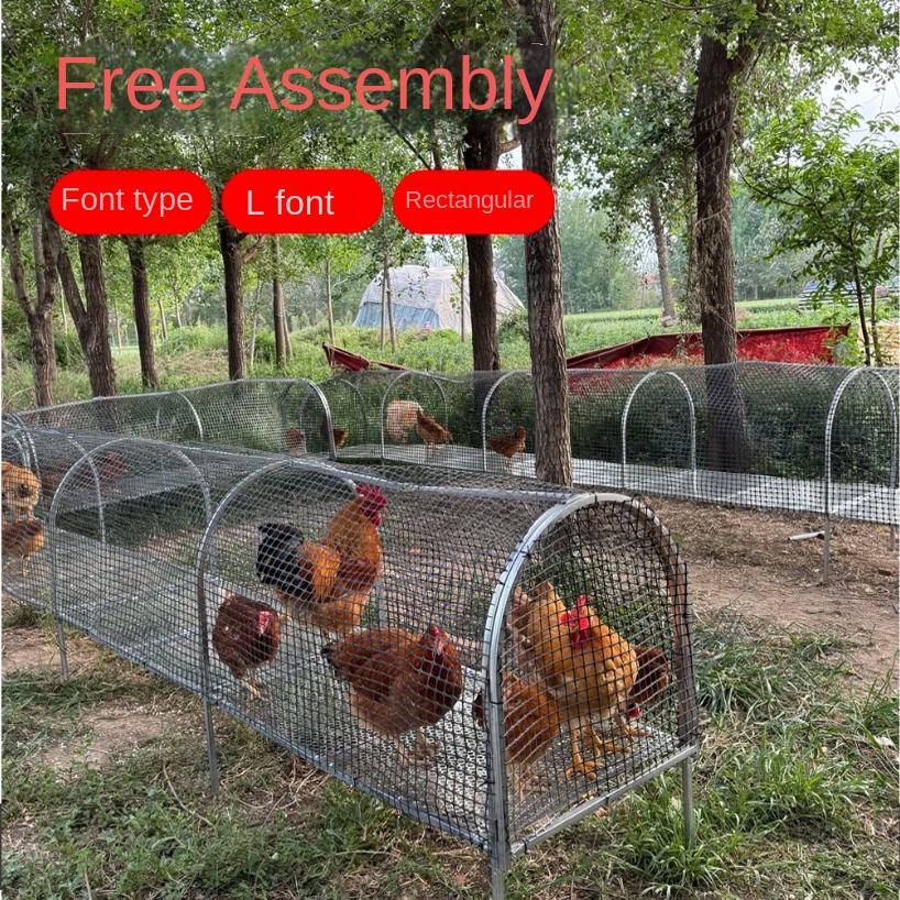 Visual Reference: Durable Chicken Run Tunnel Cages