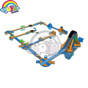 Parc aquatique gonflable modulaire à sensations fortes, zones de divertissement rapides à dégonfler, pour centres de villégiature commerciaux - Product Image 6