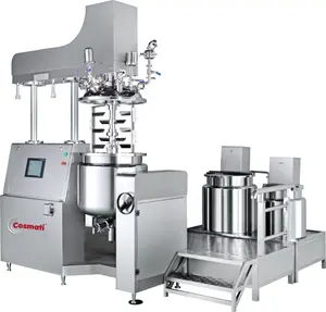50L सौंदर्य प्रसाधन क्रीम बनाने की मशीन वैक्यूम लोशन मिक्सर Homogenizer सम्मिश्रण मिश्रण टैंक वैक्यूम पायसीकारी मशीन