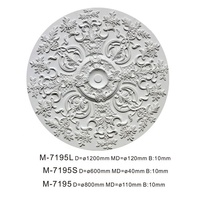 Médaillon de plafond en polyuréthane écologique, résistant à la décomposition, de style français luxueux, ODM/OEM Gemei M-7195, pour la décoration d'appartements
