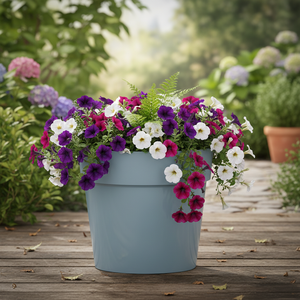 <b>CUBE</b> BASIC planter, dimensions (mm) 235x235x216, color <b>Light</b> Grey - Product Image 3