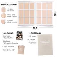 Cahier d'exercices d'objectifs 3 en 1 avec impression personnalisée Kit de livre de vision de rêve avec cartes et planificateur
