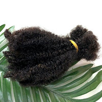 Cheveux humains vierges de haute qualité 100% naturels, cheveux indiens Remy 4C Afro Kinky en vrac