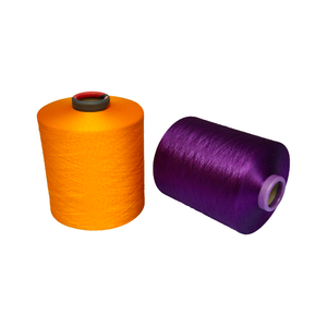 Fil texturé 75/36 DTY SD Nim 100% polyester teint en masse, écologique, qualité AA/A, pour tricot <span class=keywords><strong>et</strong></span> broderie, couleur vive - Product Image 1