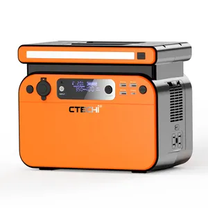 Ctech Generator tenaga surya portabel, catu daya darurat portabel 500W