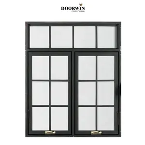 Traditional Design Large Size Best Quality Wood Finished Crank Open Casement Windows