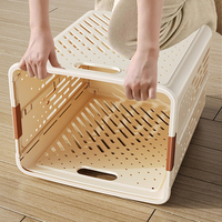 Panier à linge pliable en plastique WANUO 50L/65L, panier à linge sale, panier à linge de salle de bain personnalisable avec roulettes universelles