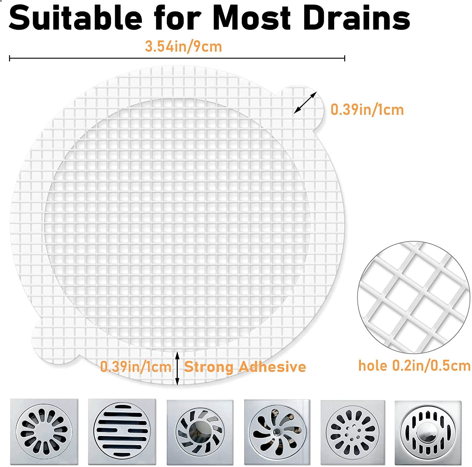 MAFNIO 50pcs autocollants de filtre à cheveux jetables cuisine salle de