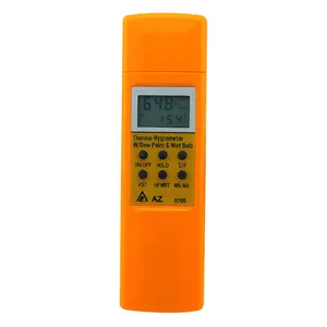 AZ8705 Hygrothermograph Genggam Titik Embun Bola Basah Suhu Termometer Kelembaban Tester Termo-hygrometer