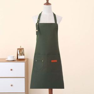 Wholesale Custom Logo New Design Canvas <b>Work</b> <b>Apron</b> for Nail Art Beauty Painting Western Restaurant Coffee Shop Kitchen Bbq <b>Apron</b> - Product Image 2