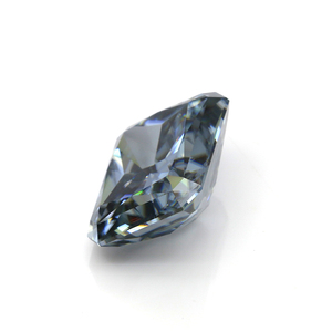 Radien cut-diamante sintético vvs, moissanita, gris oscuro - Product Image 4