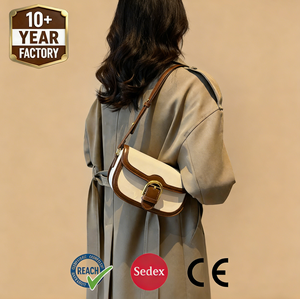 ZP8175 WEEKS Custom Logo Contrast Color <strong>Saddle</strong> Crossbody <strong>Bag</strong> - <strong>Women's</strong> Fashion Handbag Manufacturer - Product Image 3