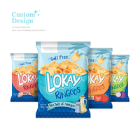 Sacs d'emballage alimentaire flexibles en plastique et aluminium pour chips, impression personnalisée, thermoscellables, sacs à pop-corn