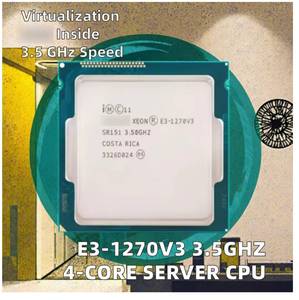 Nouveau processeur serveur 64 bits E3-1270V3 3,5 GHz quatre/six cœurs 3 Mo L2 30 Mo L3 9 nm avec technologie de virtualisation LGA1150 80 W - Product Image 2