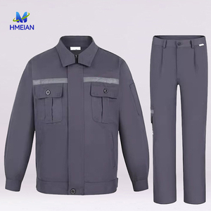 Veste de travail de qualité pour <span class=keywords><strong>homme</strong></span>, uniforme de chantier, ingénieur, polyester + coton, antistatique, respirante, durable, unisexe - Product Image 5