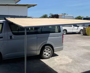 Toldo lateral <span class=keywords><strong>de</strong></span> coche caqui extraíble impermeable para exteriores como <span class=keywords><strong>tienda</strong></span> <span class=keywords><strong>de</strong></span> <span class=keywords><strong>campaña</strong></span> para SUV PMV VAN Hiace 2005-2018 - Product Image 3