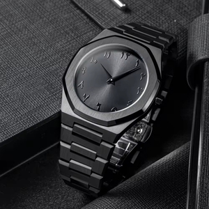 Reloj de Pulsera de Cuarzo para Hombre, Personalizado, Casual, Ultrafino, Negro, de Moda, de Acero Inoxidable, de Lujo - Product Image 1