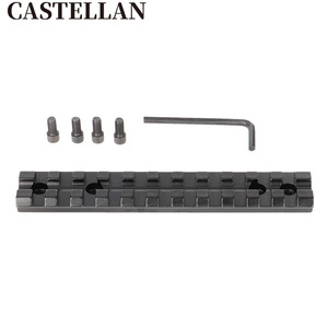 Base di montaggio per cannocchiale da 117mm in lega di alluminio da 11 slot per attacco ottico - Product Image 3