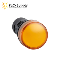 Lampe pilote monolithique LED XB2BVM5LC, jaune ambre, 22 mm, 220 V CA, pour panneau industriel, indicateur de signalisation, unité d'automatisation