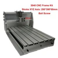 Kit de cadre CNC en aluminium 3040 avec vis à billes pour machine de gravure et de fraisage du bois DIY, support de broche 52mm, course 290x390x60mm