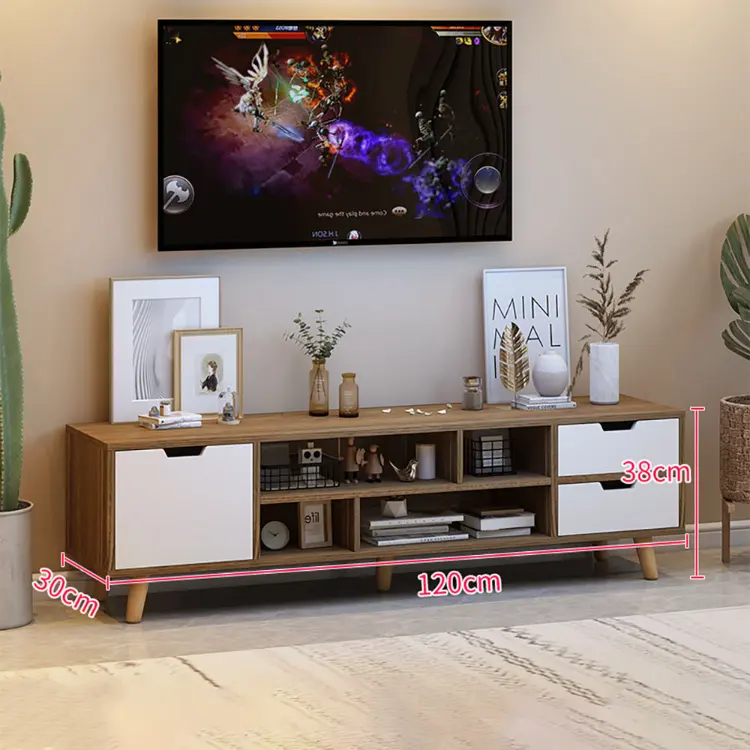 Combinación de mueble de TV y mesa de centro de alta calidad ajustable, moderno y simple, de alta calidad, para hacer placas