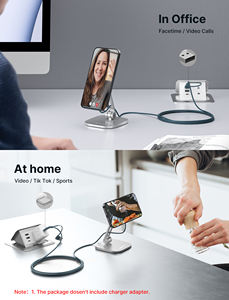 Chargeur magnétique sans fil personnalisable <span class=keywords><strong>JSAUX</strong></span> compatible QC3.0 et SCP protégé OVP avec sortie 5V/3A pour téléphones mobiles - Product Image 4